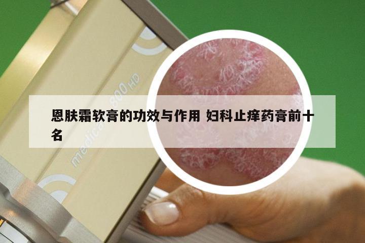 恩肤霜软膏的功效与作用 妇科止痒药膏前十名