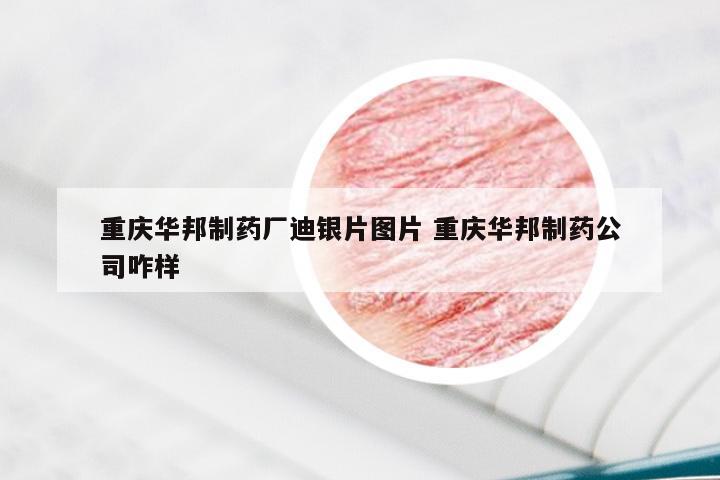 重庆华邦制药厂迪银片图片 重庆华邦制药公司咋样