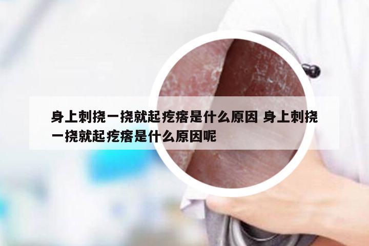 身上刺挠一挠就起疙瘩是什么原因 身上刺挠一挠就起疙瘩是什么原因呢