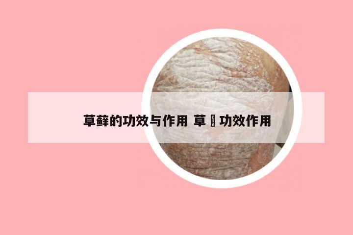 草藓的功效与作用 草薢功效作用