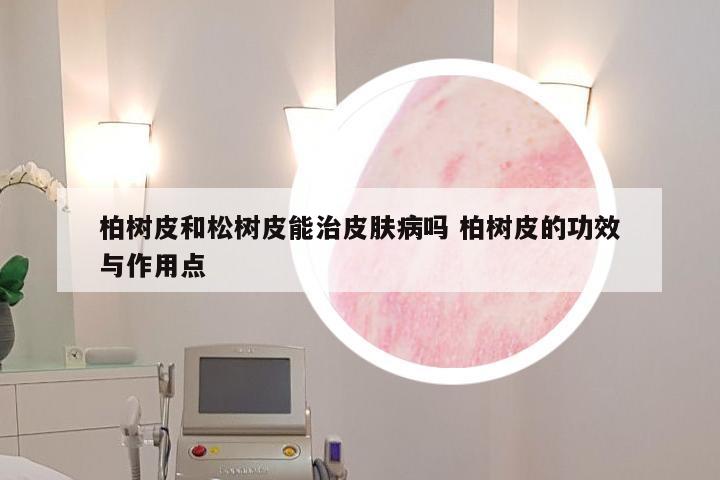 柏树皮和松树皮能治皮肤病吗 柏树皮的功效与作用点