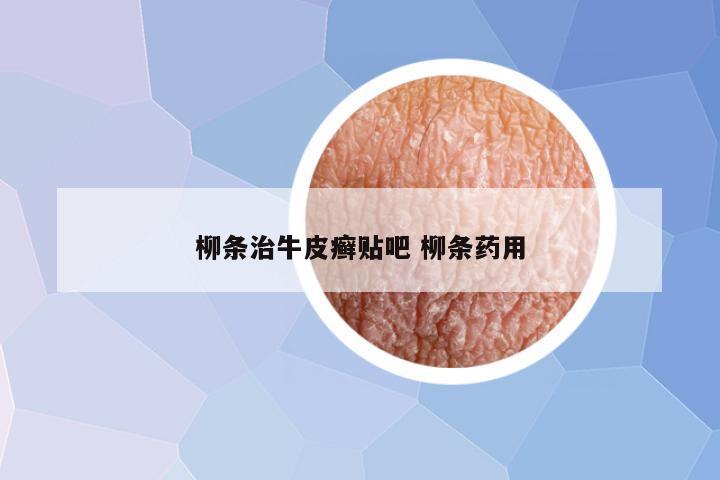 柳条治牛皮癣贴吧 柳条药用